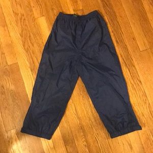 LL Bean kids lightweight rain pants size 6X-7